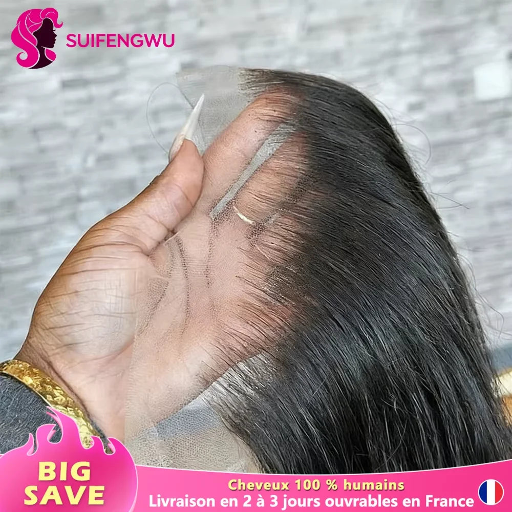 Frontal HD Lace 13x6 & 13x4 – Swiss Lace Transparent, Cheveux Humains Remy 100% | Livraison 2-3j en France
