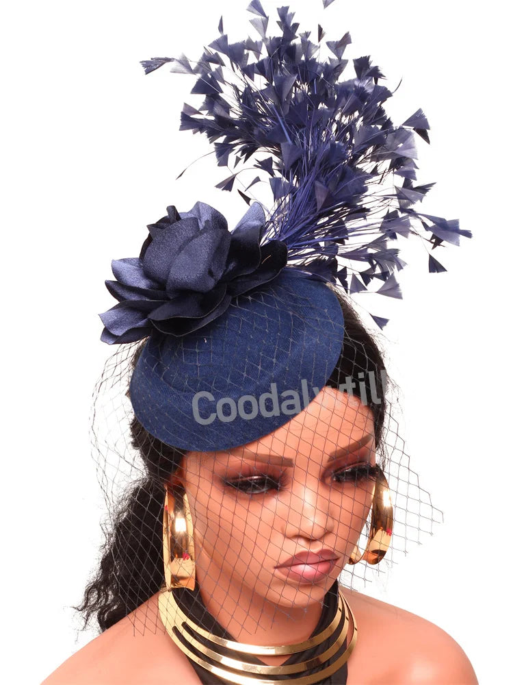 Chapeau Fascinateur À Fleurs – Pince à Cheveux Élégante, Kentucky Derby & Fêtes