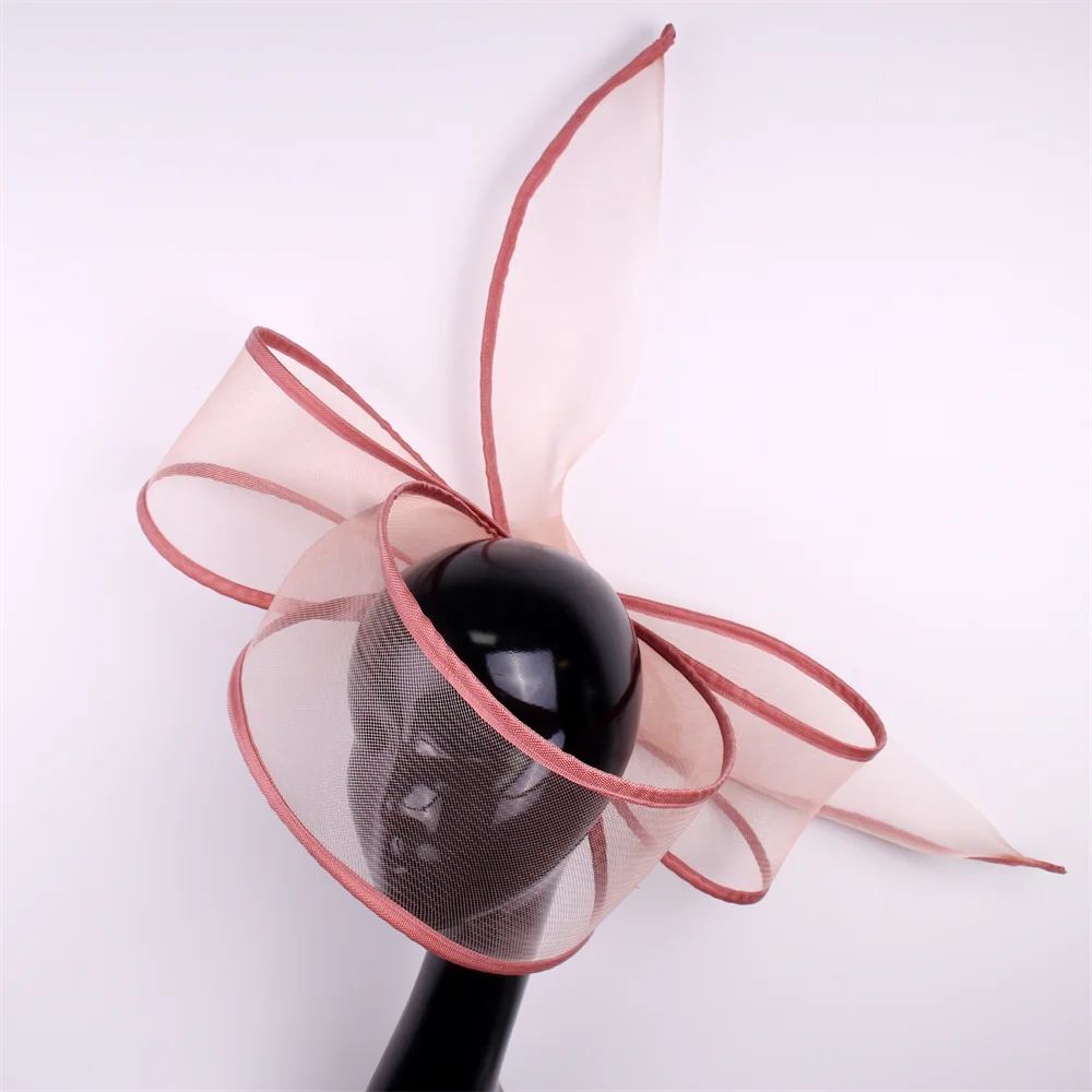 Nouveau  fascinateur mariage pilulier chapeau femmes élégant fascinateur chapeaux pince à cheveux église dames fête casque mode chapeaux