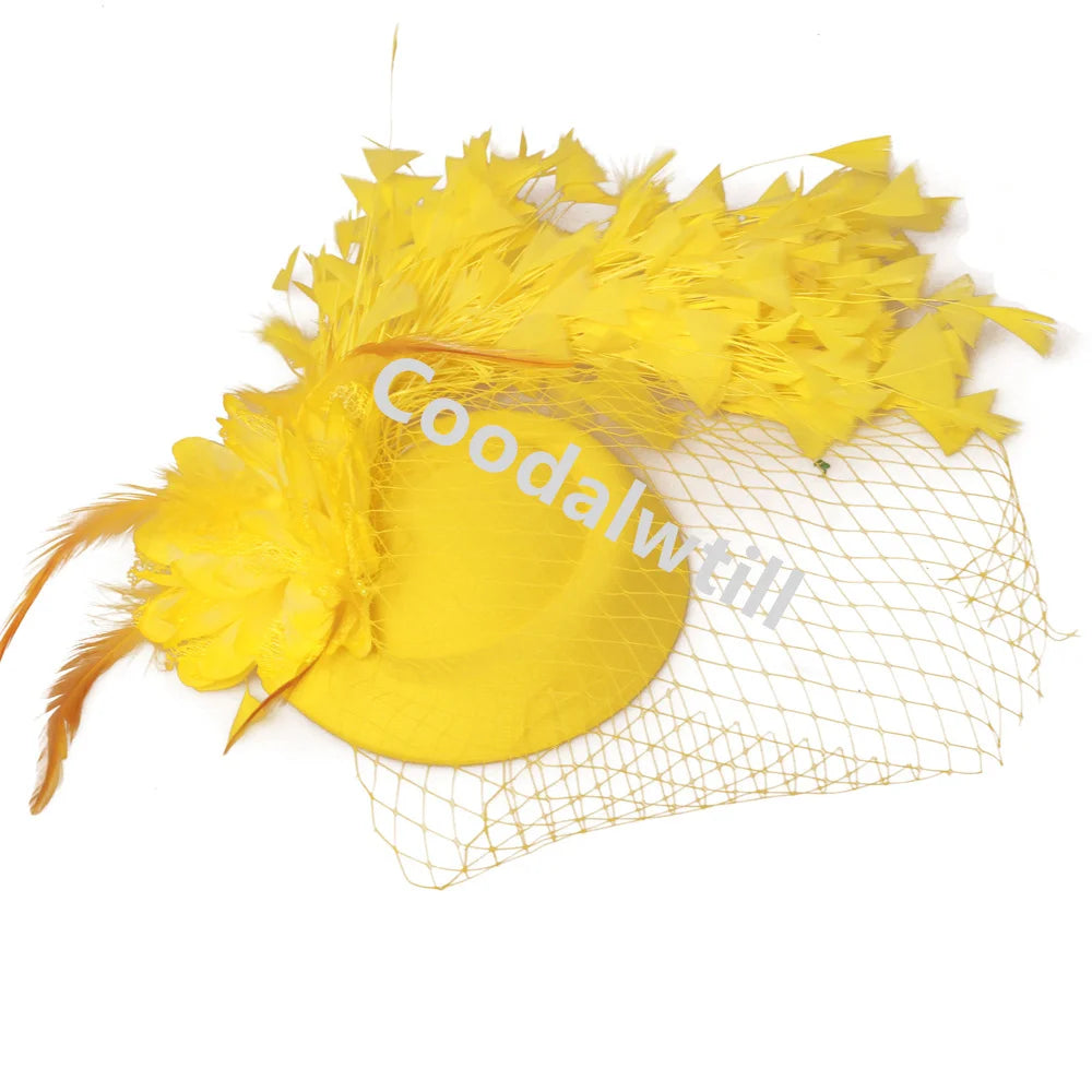 Chapeau Fascinateur À Fleurs – Pince à Cheveux Élégante, Kentucky Derby & Fêtes