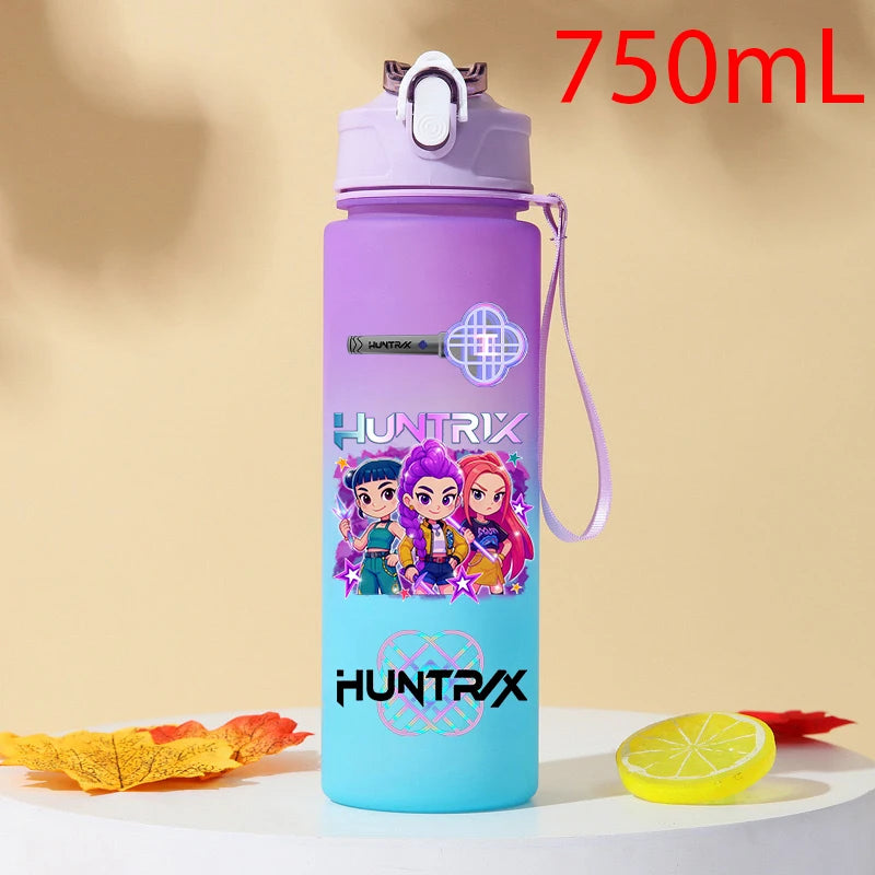 Gourde KPOP Demon Slayer 750ml – Bouteille d'eau en plastique | Cadeau Fan K-Pop