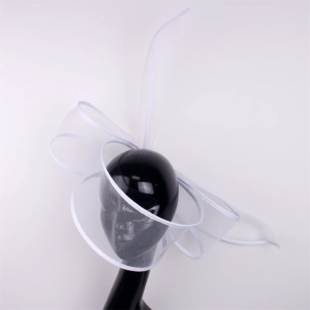 Nouveau  fascinateur mariage pilulier chapeau femmes élégant fascinateur chapeaux pince à cheveux église dames fête casque mode chapeaux