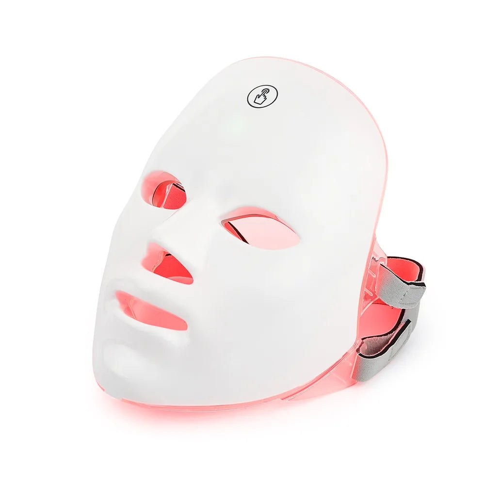 Masque LED Facial 7 Couleurs Rechargeable – Rajeunissement & Soin de la Peau à Domicile
