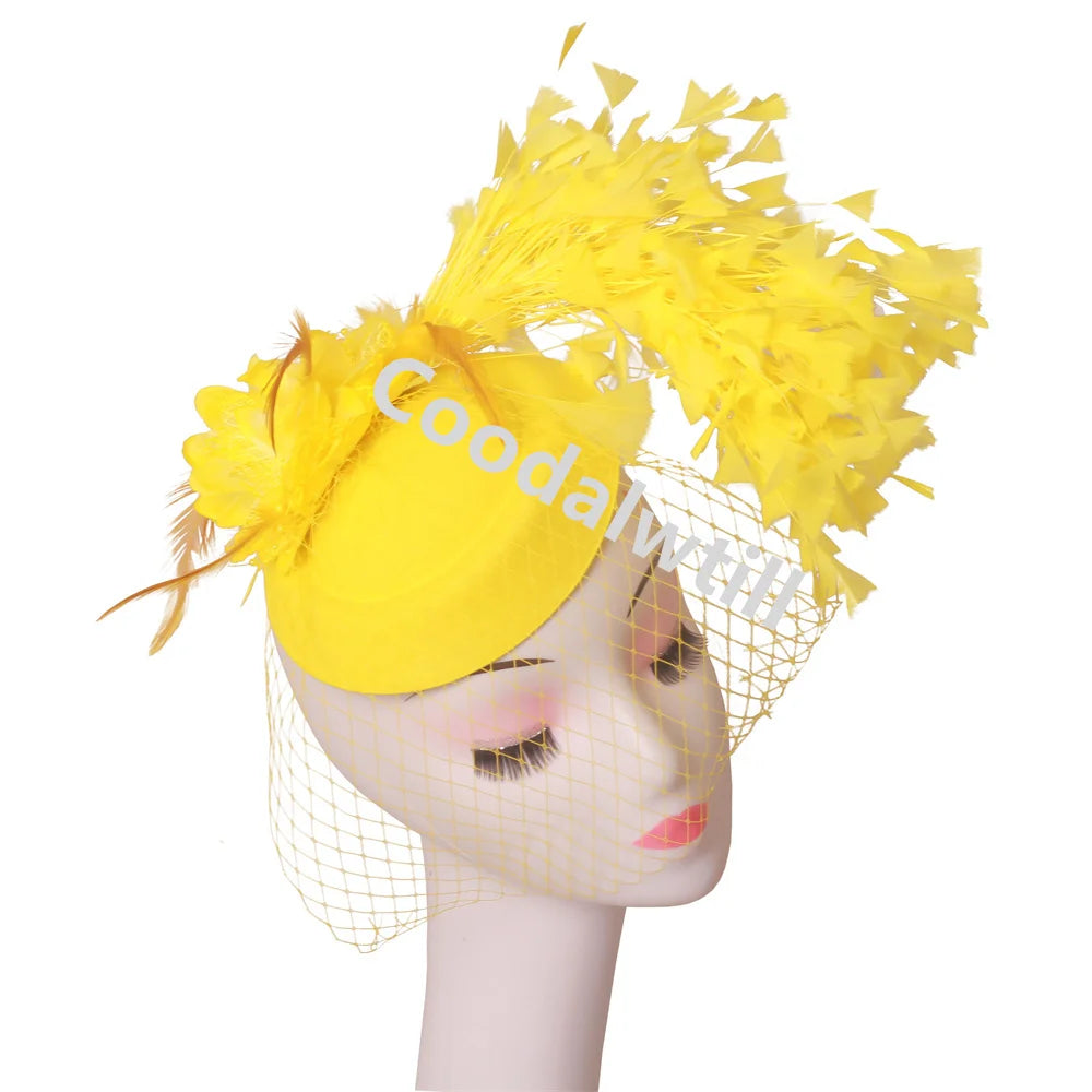 Chapeau Fascinateur À Fleurs – Pince à Cheveux Élégante, Kentucky Derby & Fêtes