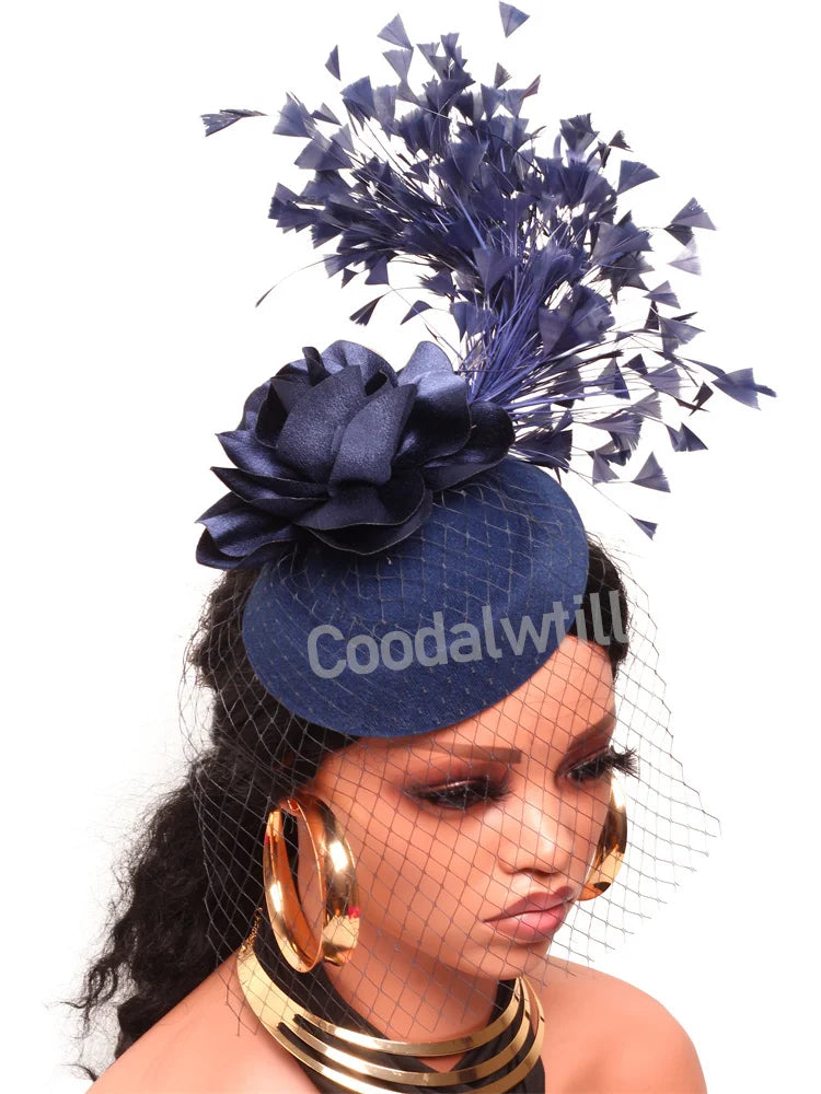 Chapeau Fascinateur À Fleurs – Pince à Cheveux Élégante, Kentucky Derby & Fêtes