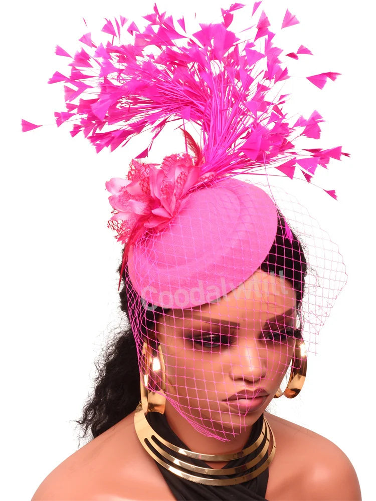 Chapeau Fascinateur À Fleurs – Pince à Cheveux Élégante, Kentucky Derby & Fêtes