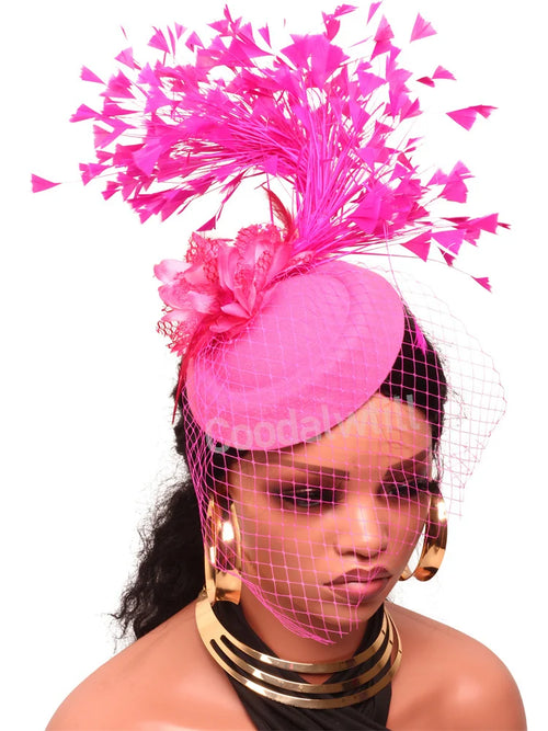 Chapeau Fascinateur À Fleurs – Pince à Cheveux Élégante, Kentucky Derby & Fêtes