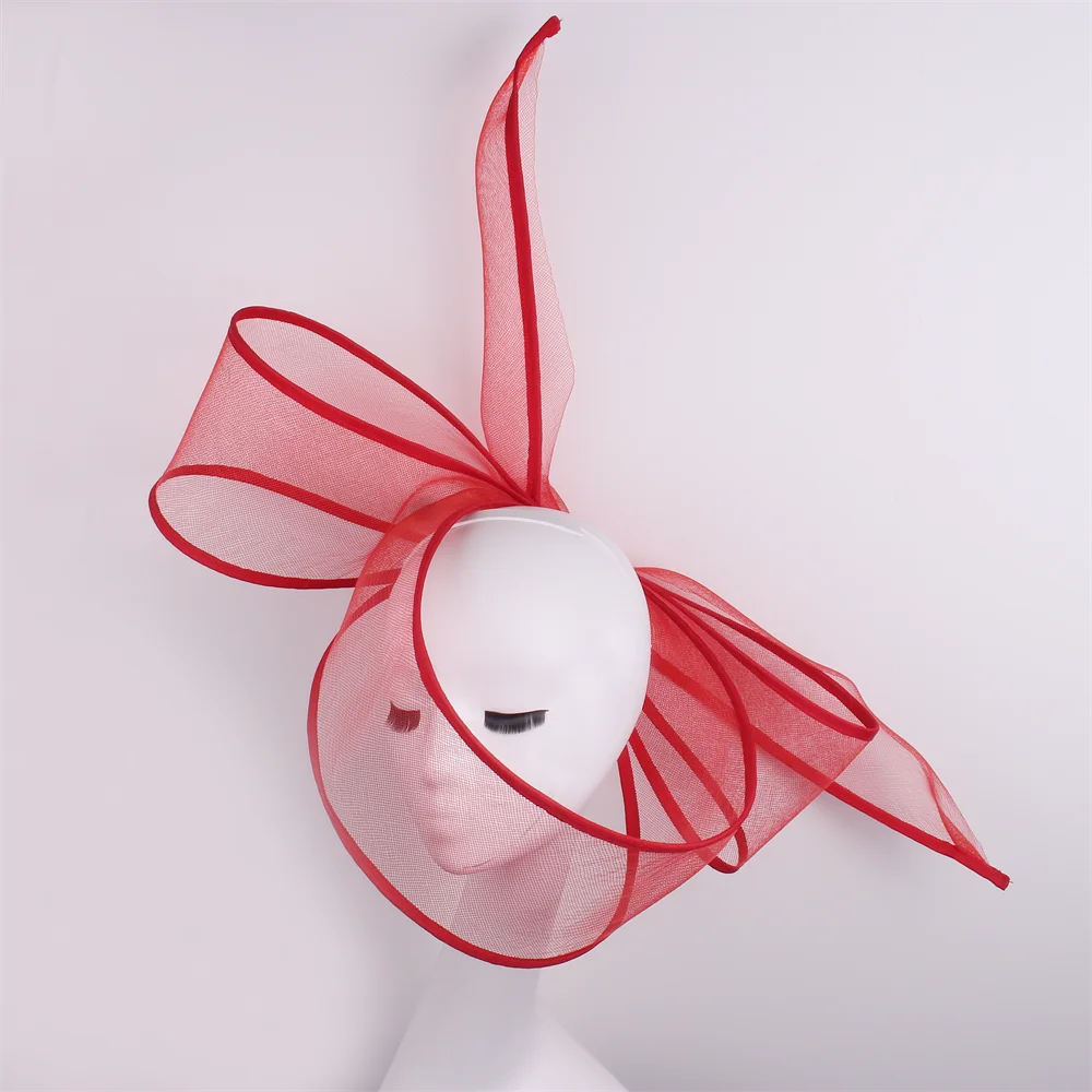 Nouveau  fascinateur mariage pilulier chapeau femmes élégant fascinateur chapeaux pince à cheveux église dames fête casque mode chapeaux