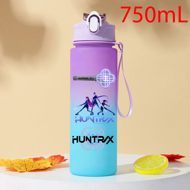 Gourde KPOP Demon Slayer 750ml – Bouteille d'eau en plastique | Cadeau Fan K-Pop