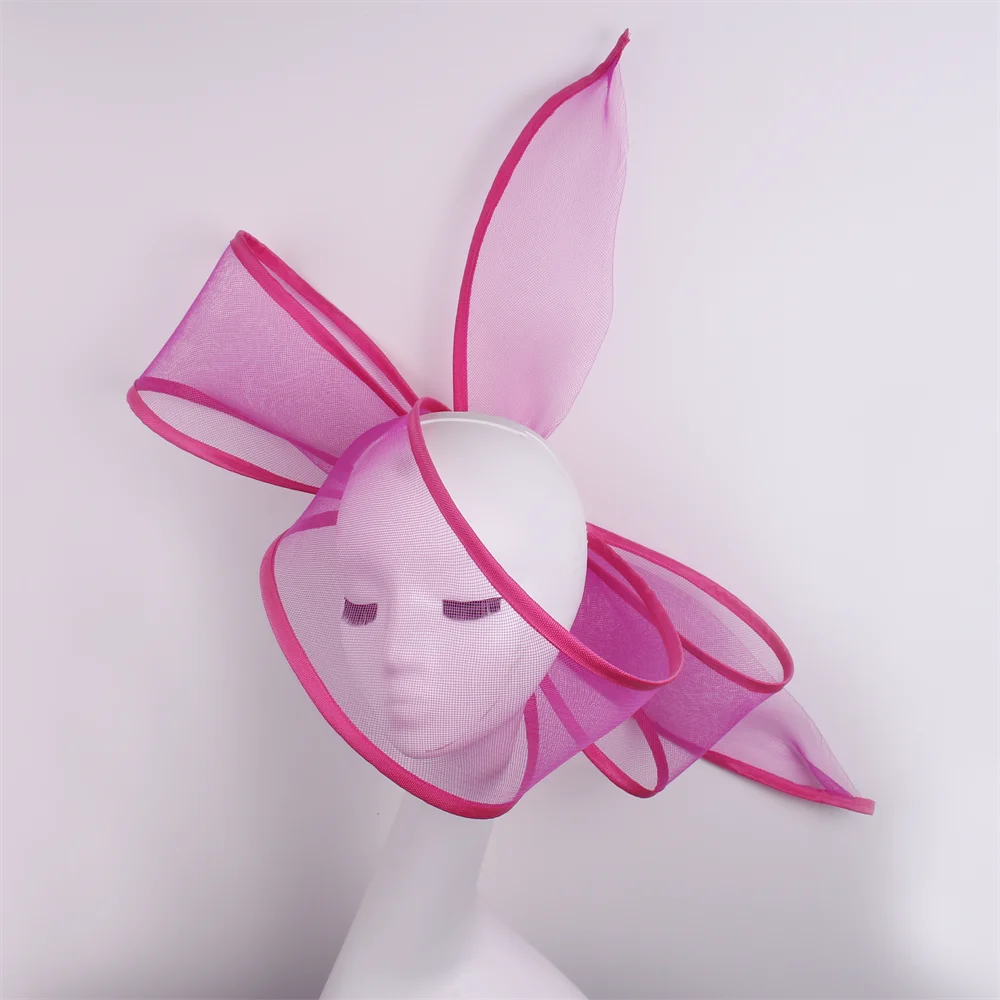 Nouveau  fascinateur mariage pilulier chapeau femmes élégant fascinateur chapeaux pince à cheveux église dames fête casque mode chapeaux