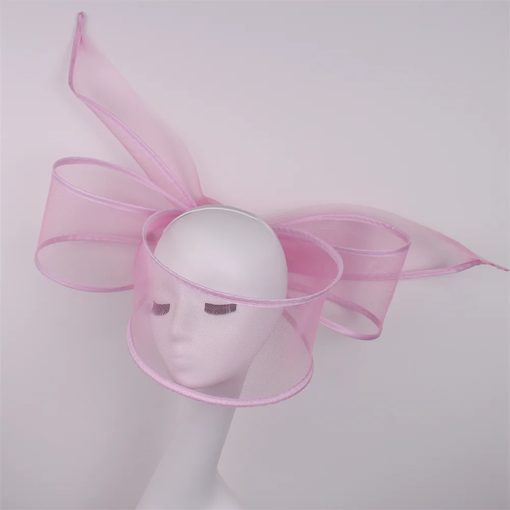 Nouveau  fascinateur mariage pilulier chapeau femmes élégant fascinateur chapeaux pince à cheveux église dames fête casque mode chapeaux