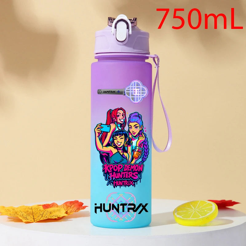 Gourde KPOP Demon Slayer 750ml – Bouteille d'eau en plastique | Cadeau Fan K-Pop