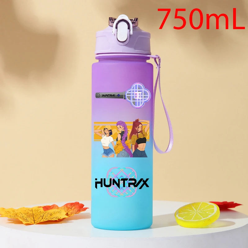 Gourde KPOP Demon Slayer 750ml – Bouteille d'eau en plastique | Cadeau Fan K-Pop