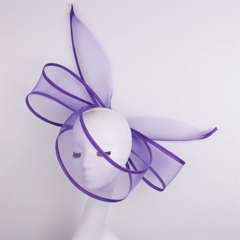 Nouveau  fascinateur mariage pilulier chapeau femmes élégant fascinateur chapeaux pince à cheveux église dames fête casque mode chapeaux