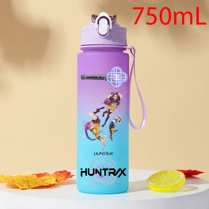 Gourde KPOP Demon Slayer 750ml – Bouteille d'eau en plastique | Cadeau Fan K-Pop