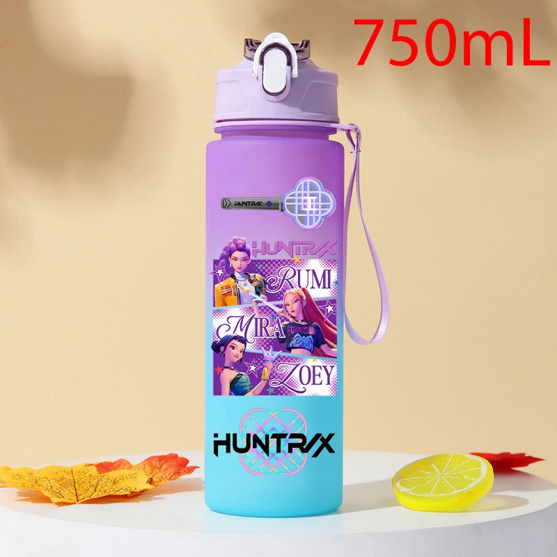 Gourde KPOP Demon Slayer 750ml – Bouteille d'eau en plastique | Cadeau Fan K-Pop