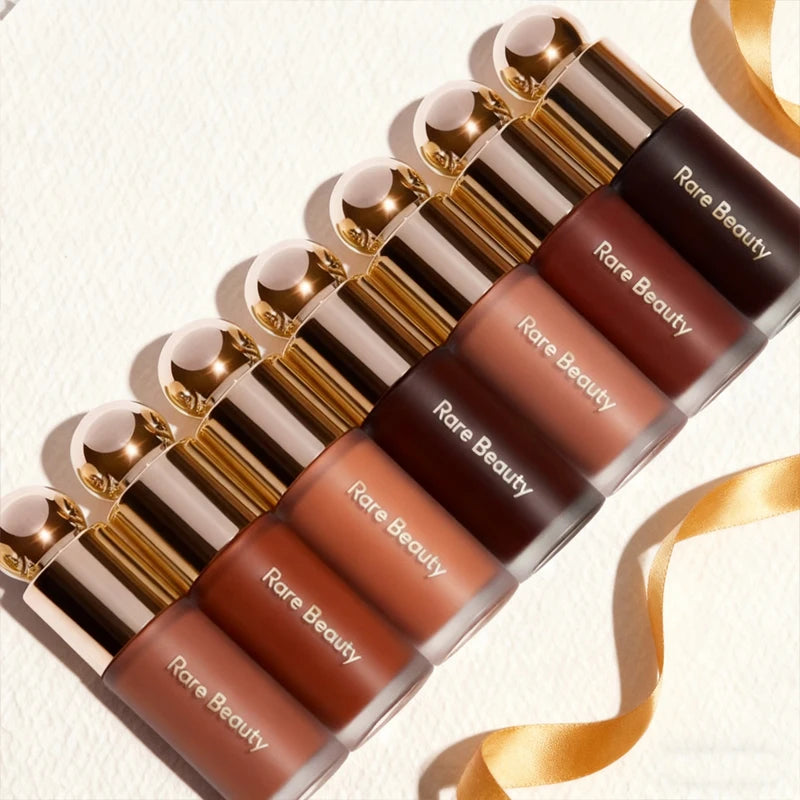 Blush Liquide Satiné & Bâton Contour Bronze Mat – Maquillage Longue Tenue | Ombres Nez & Joues