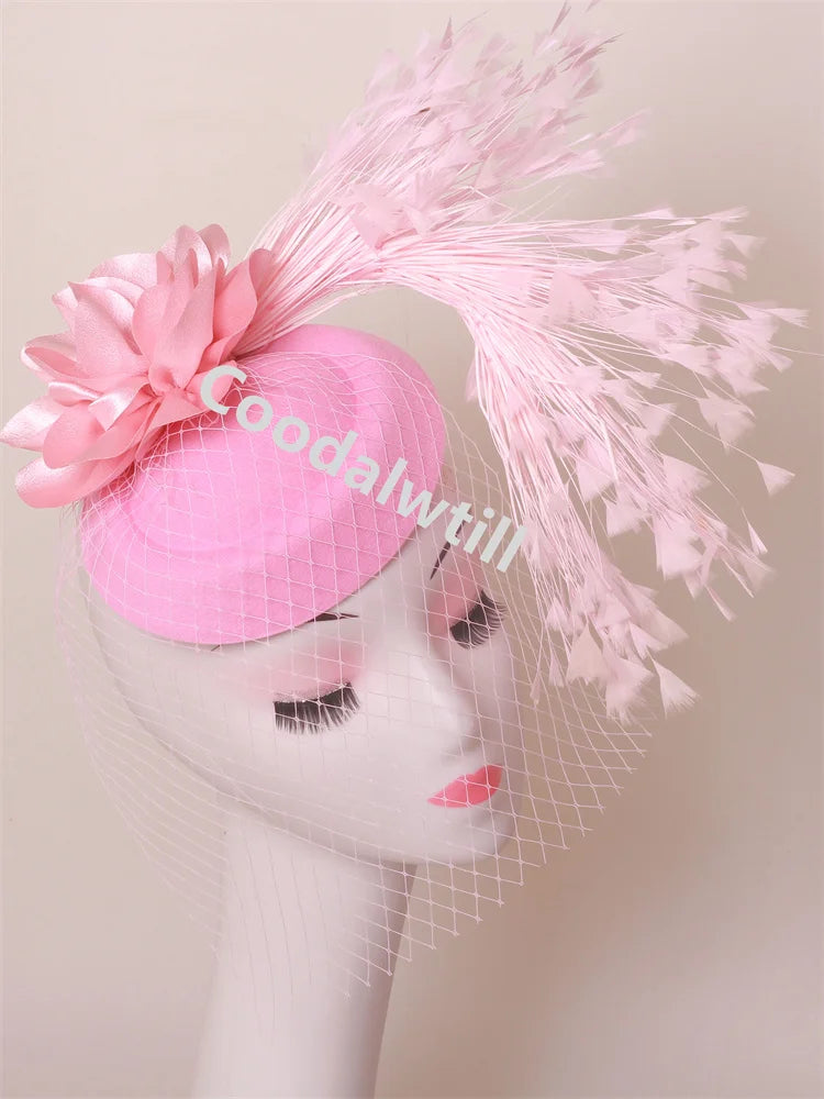 Chapeau Fascinateur À Fleurs – Pince à Cheveux Élégante, Kentucky Derby & Fêtes
