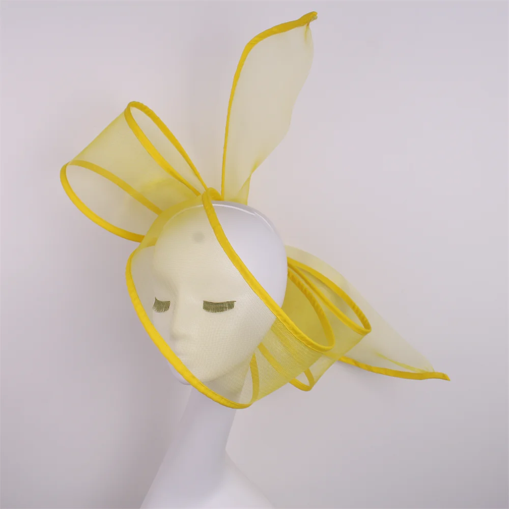 Nouveau  fascinateur mariage pilulier chapeau femmes élégant fascinateur chapeaux pince à cheveux église dames fête casque mode chapeaux