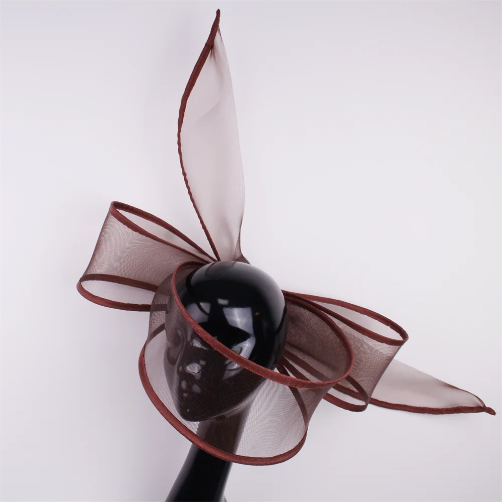 Nouveau  fascinateur mariage pilulier chapeau femmes élégant fascinateur chapeaux pince à cheveux église dames fête casque mode chapeaux