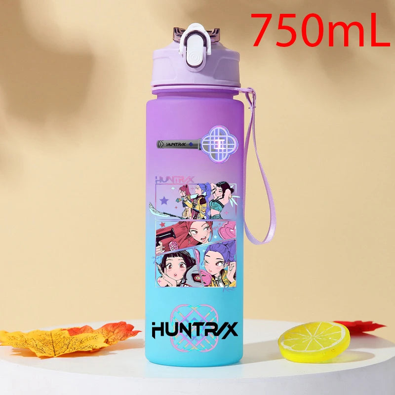 Gourde KPOP Demon Slayer 750ml – Bouteille d'eau en plastique | Cadeau Fan K-Pop