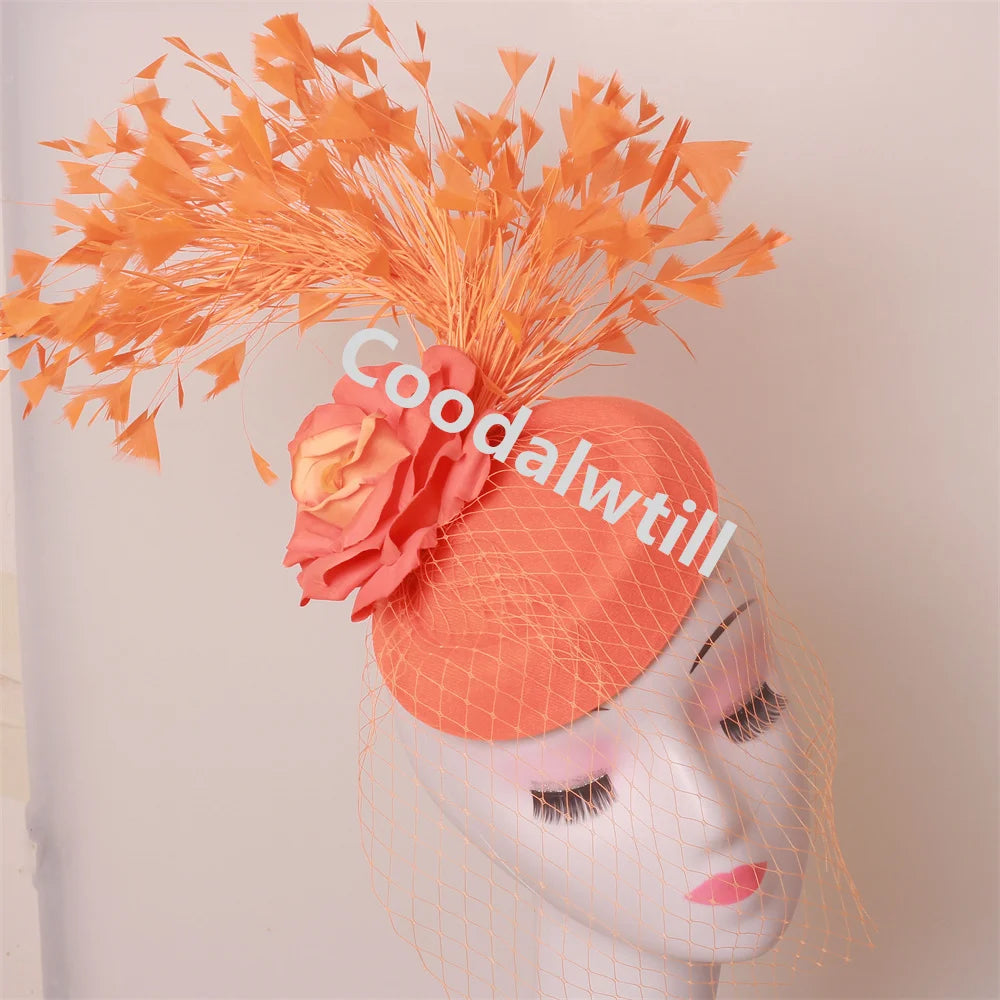 Chapeau Fascinateur À Fleurs – Pince à Cheveux Élégante, Kentucky Derby & Fêtes