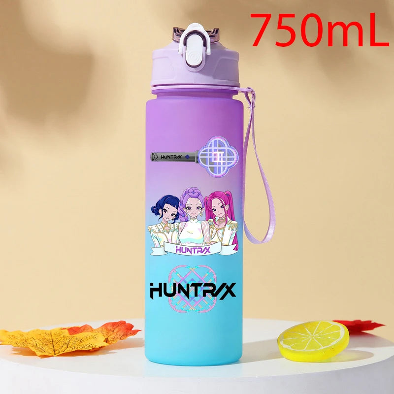 Gourde KPOP Demon Slayer 750ml – Bouteille d'eau en plastique | Cadeau Fan K-Pop