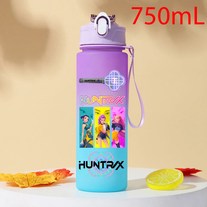 Gourde KPOP Demon Slayer 750ml – Bouteille d'eau en plastique | Cadeau Fan K-Pop