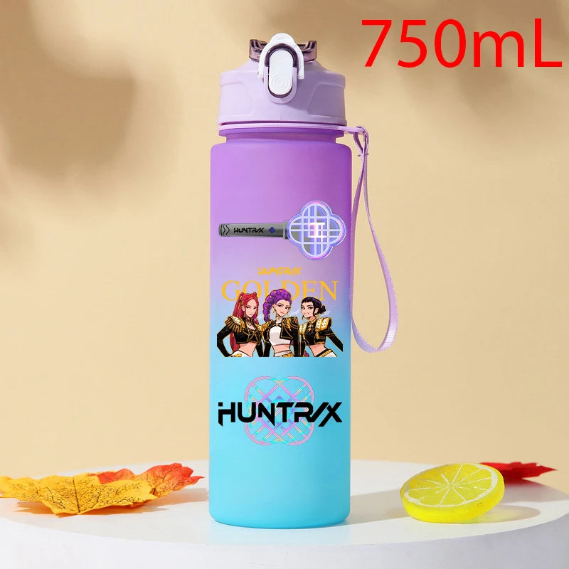 Gourde KPOP Demon Slayer 750ml – Bouteille d'eau en plastique | Cadeau Fan K-Pop