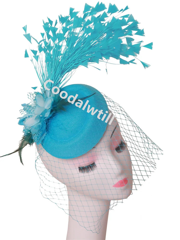 Chapeau Fascinateur À Fleurs – Pince à Cheveux Élégante, Kentucky Derby & Fêtes