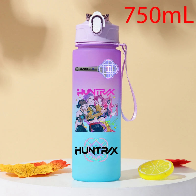 Gourde KPOP Demon Slayer 750ml – Bouteille d'eau en plastique | Cadeau Fan K-Pop