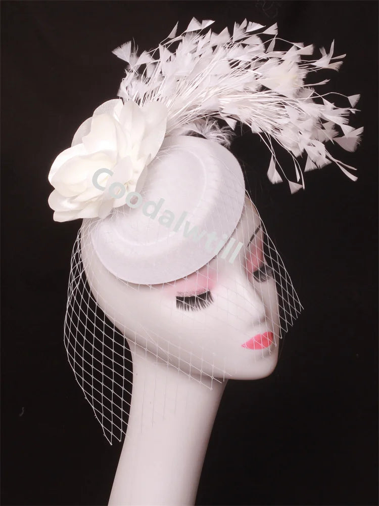 Chapeau Fascinateur À Fleurs – Pince à Cheveux Élégante, Kentucky Derby & Fêtes