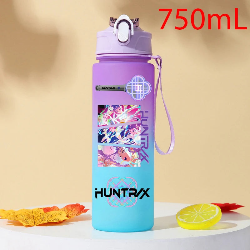 Gourde KPOP Demon Slayer 750ml – Bouteille d'eau en plastique | Cadeau Fan K-Pop