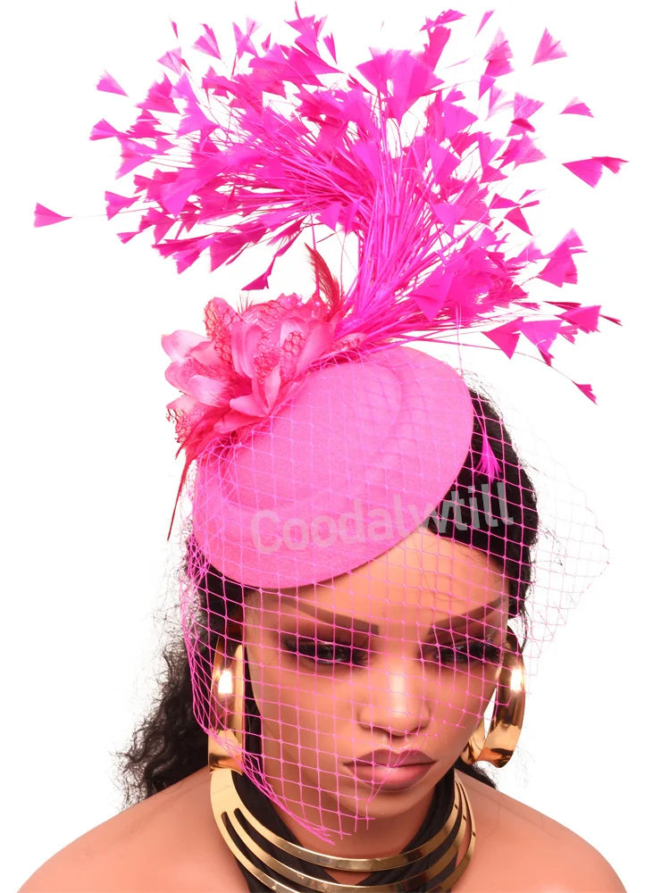 Chapeau Fascinateur À Fleurs – Pince à Cheveux Élégante, Kentucky Derby & Fêtes