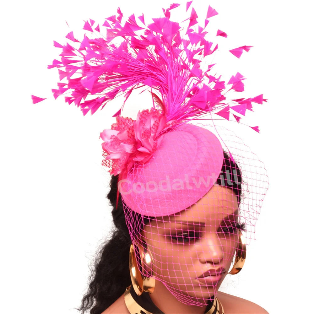 Chapeau Fascinateur À Fleurs – Pince à Cheveux Élégante, Kentucky Derby & Fêtes
