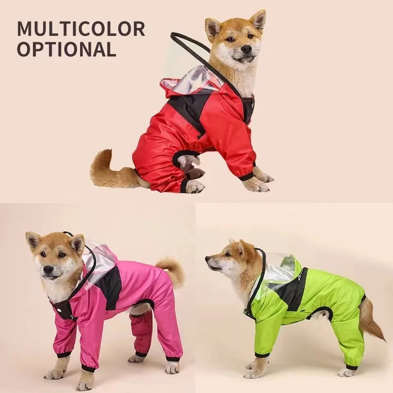 Manteau imperméable pour chien, vêtements pour animaux de compagnie, combinaison imperméable pour chien, vêtements résistants à l'eau pour chiens