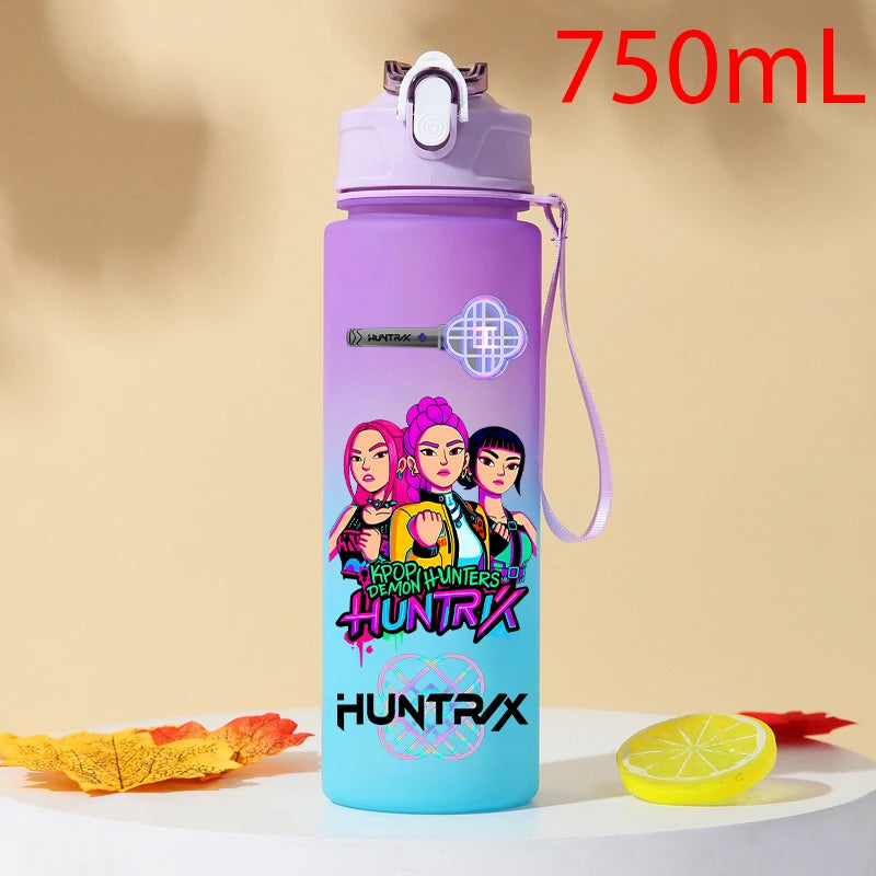Gourde KPOP Demon Slayer 750ml – Bouteille d'eau en plastique | Cadeau Fan K-Pop