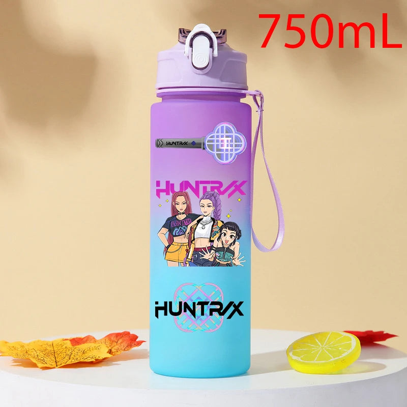 Gourde KPOP Demon Slayer 750ml – Bouteille d'eau en plastique | Cadeau Fan K-Pop