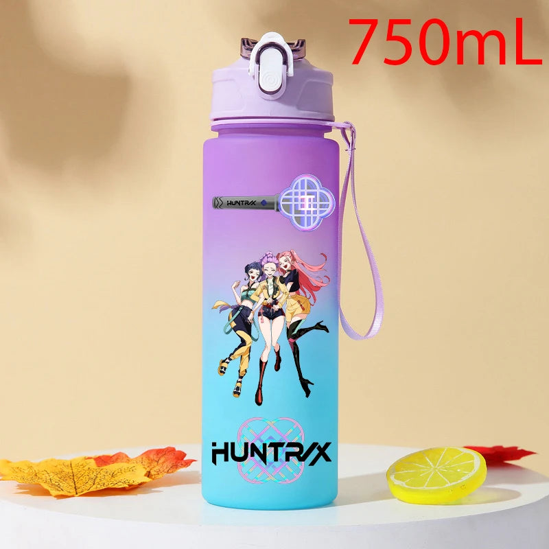 Gourde KPOP Demon Slayer 750ml – Bouteille d'eau en plastique | Cadeau Fan K-Pop