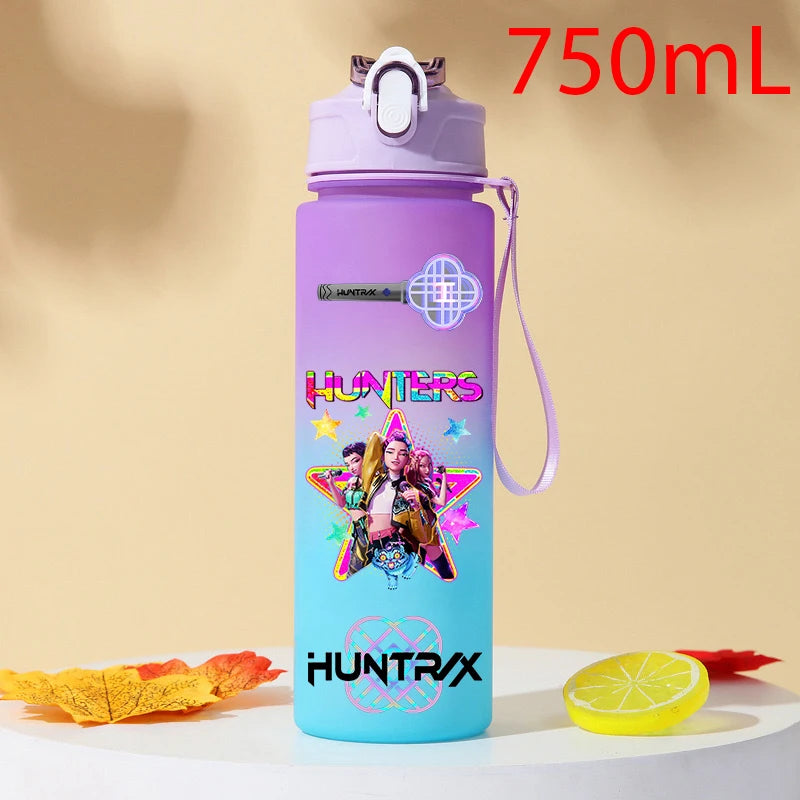 Gourde KPOP Demon Slayer 750ml – Bouteille d'eau en plastique | Cadeau Fan K-Pop